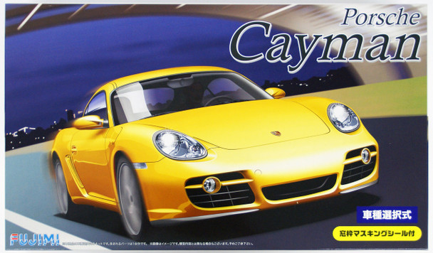 Fujimi 1/24 Scale Porsche Cayman/Cayman S with Window Frame Masking Seal Model Kit