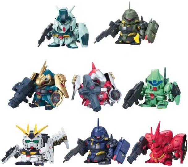 Bandai Gundam Unicorn SD BB Char's Counterattack Set of 8 Model Kit