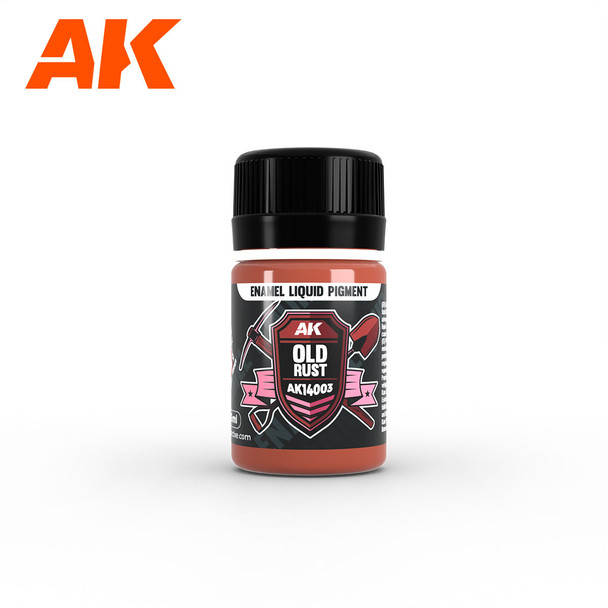 AK Interactive Enamel Liquid Pigment - Old Rust 35ml