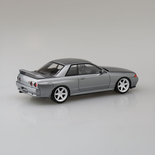 Aoshima 1/32 Scale Snap Kit #14-SP4 Nissan R32 Skyline GT-R Custom Wheels Spark Silver Model Kit