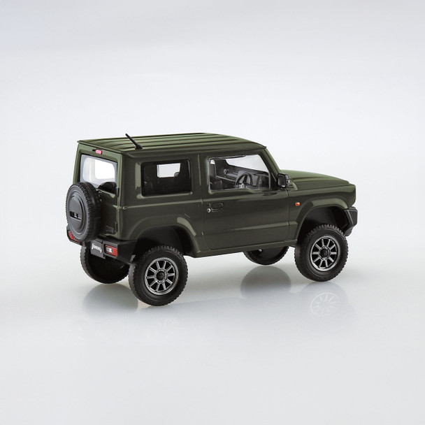 Aoshima 1/32 Scale Snap Kit #08-SP1 Suzuki Jimny Custom Wheel Jungle Green Model Kit