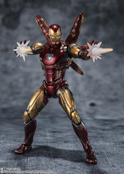 Bandai Marvel Universe Avengers Endgame Iron Man Mark 85 Five Years Later 2023 Edition The Infinity Saga S.H. Figuarts Action Figure