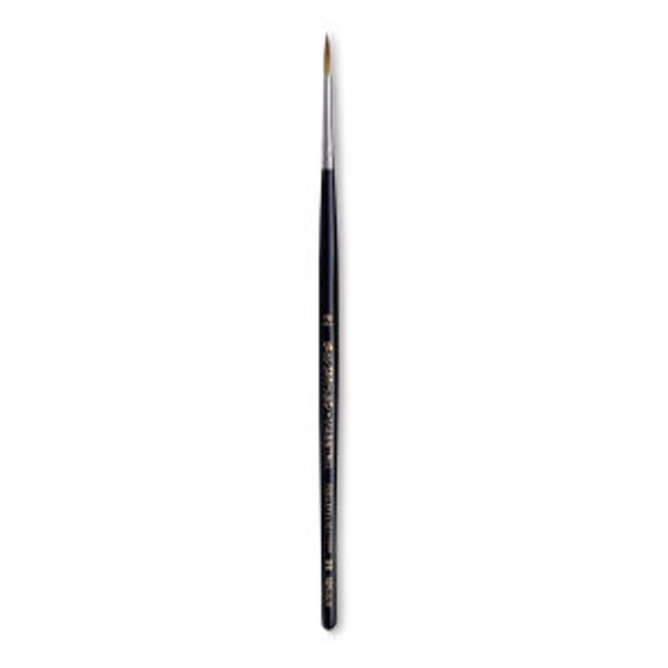 Da Vinci Watercolor Series 35 Maestro Kolinsky Brush - Long Tapered Round, Short Handle, Size 2
