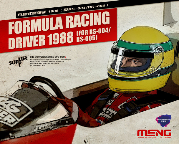 Meng 1/12 Formula Racing Driver 1988 (For RS-004/RS-005) (Pre-colored Edition, assembled figure)