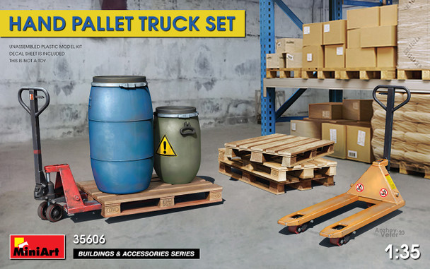 MiniArt 1/35 Scale Hand Pallet Truck Model Kit