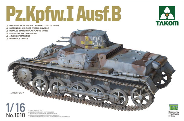 Takom 1/16 Scale Pz.Kpfw.I Ausf.B Model Kit