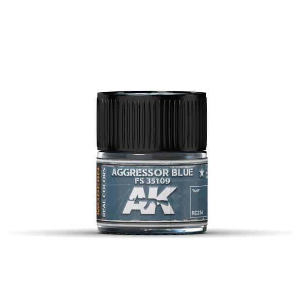 AK Interactive Real Colors Acrylic Lacquer - Aggressor Blue FS 35109 10ml