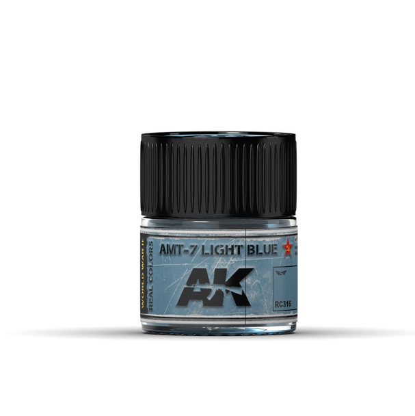 AK Interactive Real Colors Acrylic Lacquer - AMT-7 Light Blue 10ml