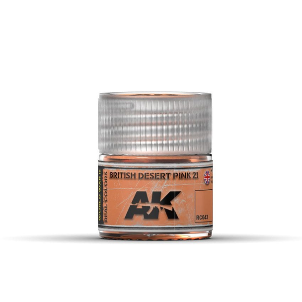 AK Interactive Real Colors Acrylic Lacquer - British Desert Pink ZI 10ml