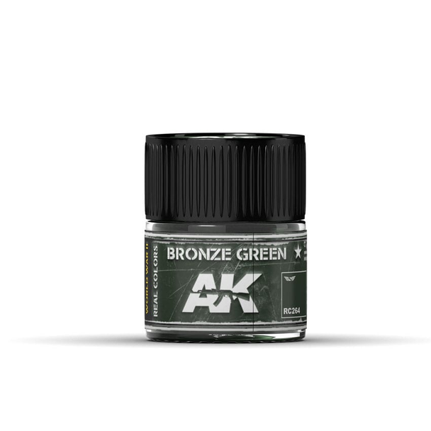 AK Interactive Real Colors Acrylic Lacquer - Bronze Green 10ml