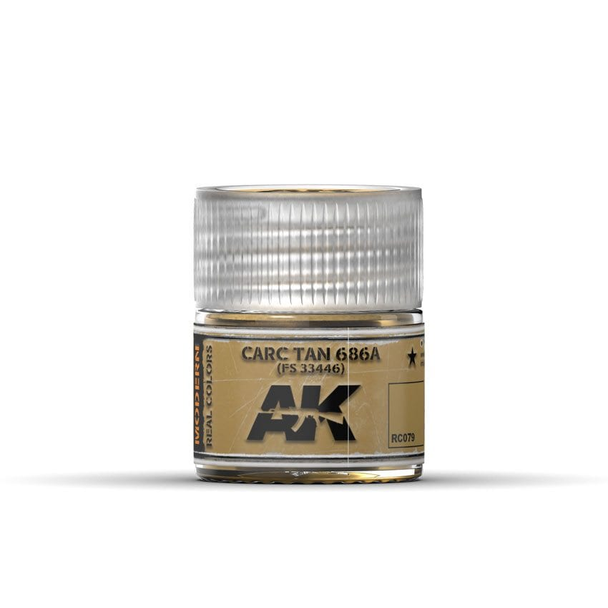 AK Interactive Real Colors Acrylic Lacquer - Carc Tan 686A 10ml