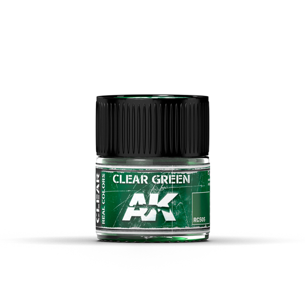 AK Interactive Real Colors Acrylic Lacquer - Clear Green 10ml