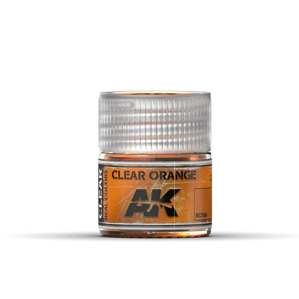AK Interactive Real Colors Acrylic Lacquer - Clear Orange 10ml