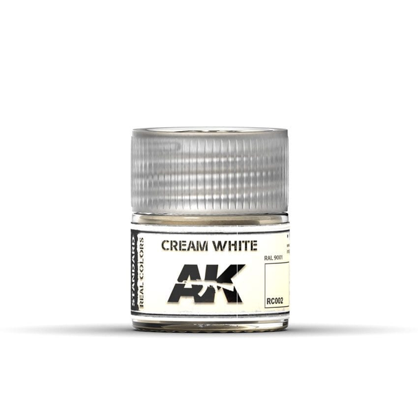 AK Interactive Real Colors Acrylic Lacquer - Cream White RAL 9001 10ml