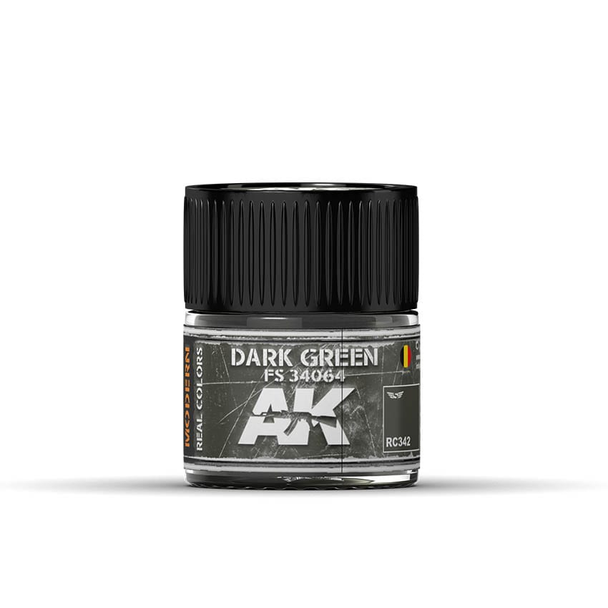AK Interactive Real Colors Acrylic Lacquer - Dark Green FS 34064 10ml