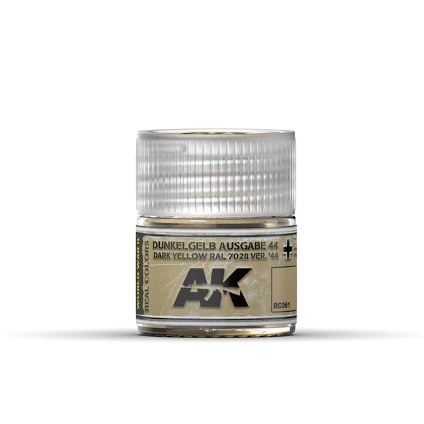 AK Interactive Real Colors Acrylic Lacquer - Dunkelgelb Ausgabe 44 Dark Yellow RAL 7028 10ml