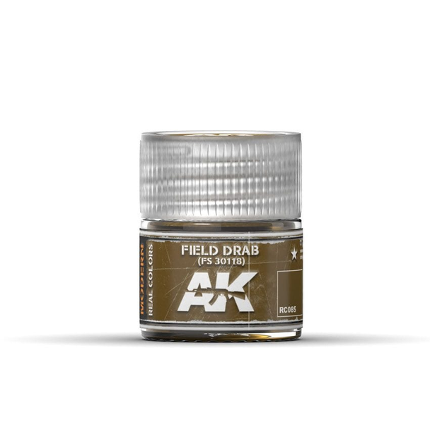AK Interactive Real Colors Acrylic Lacquer - Field Drab FS 30118 10ml
