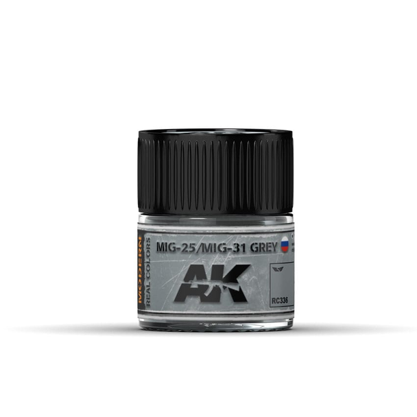 AK Interactive Real Colors Acrylic Lacquer - MIG-25/MIG-31 Grey 10ml