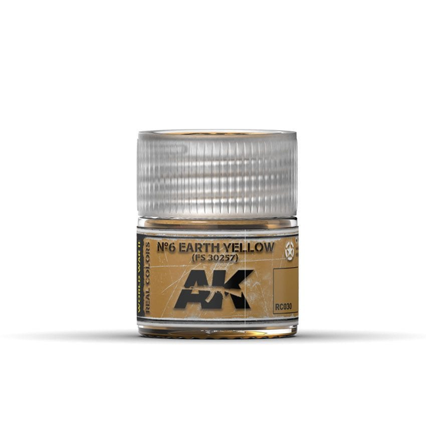 AK Interactive Real Colors Acrylic Lacquer - No.6 Earth Yellow FS 30257 10ml