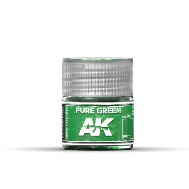 AK Interactive Real Colors Acrylic Lacquer - Pure Green 10ml