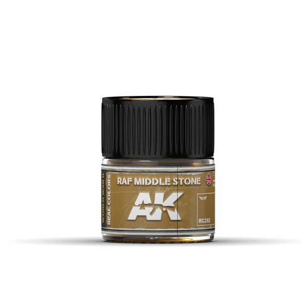 AK Interactive Real Colors Acrylic Lacquer - RAF Middle Stone 10ml