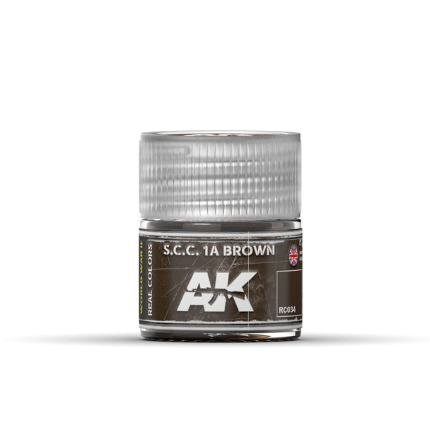 AK Interactive Real Colors Acrylic Lacquer - S.C.C. 1A Brown 10ml