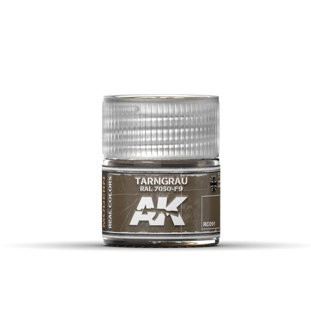 AK Interactive Real Colors Acrylic Lacquer - Tarngrau RAL 7050-F9 10ml