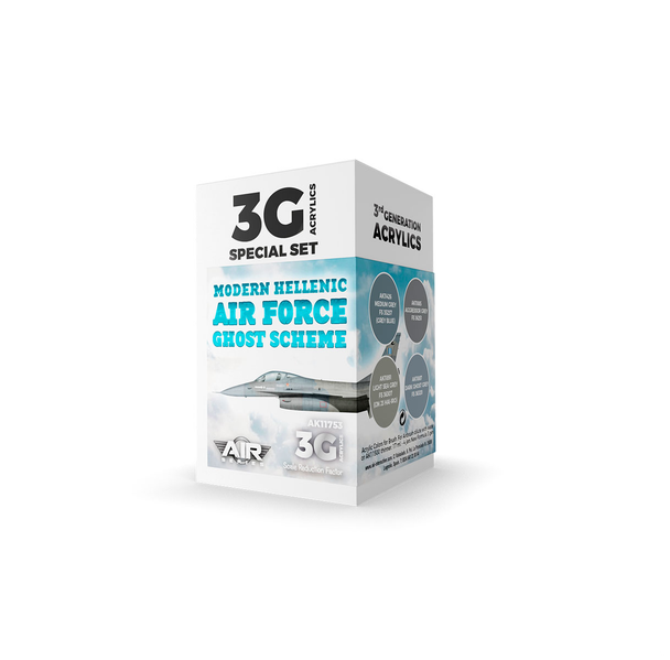 AK Interactive 3G Acrylics - Air - Modern Hellenic Air Force Ghost Scheme Set