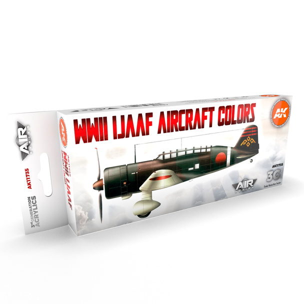 AK Interactive 3G Acrylics - Air - WWII IJAAF Aircraft Colors Set