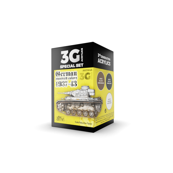 AK Interactive 3G Acrylics - AFV - German Standard 37-44 Combo Set