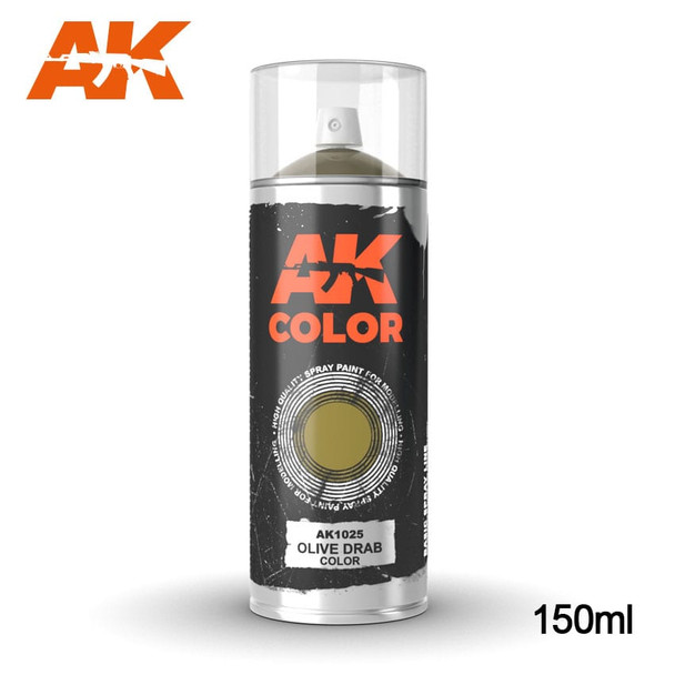 AK Interactive Sprays - Olive Drab Color 150ml