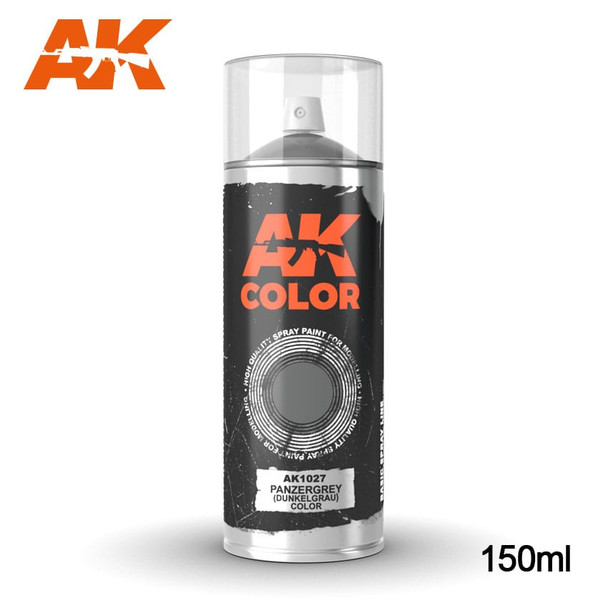 AK Interactive Sprays - Panzergrey (Dunkelgrau) Color 150ml