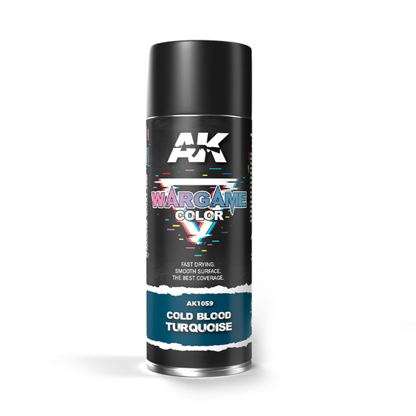 AK Interactive Sprays - Wargame Cold Blood Turquoise 400ml