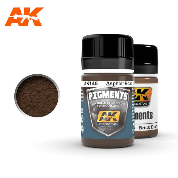 AK Interactive Pigments - Asphalt Road Dirt 35ml