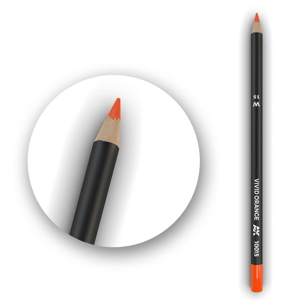 AK Interactive Weathering Pencils - Vivid Orange (5 Unit Box)