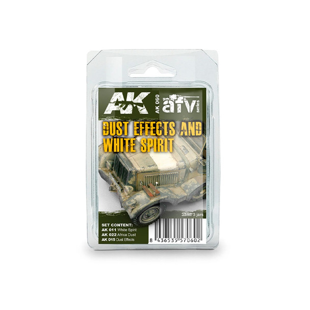 AK Interactive Weathering Paint Set - Dust Effects and White Spirit