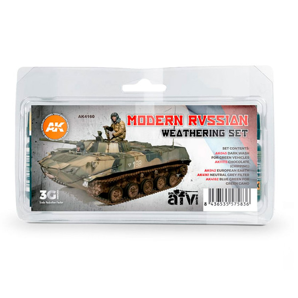 AK Interactive Weathering Paint Set - Modern Russian