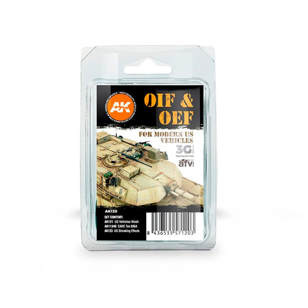 AK Interactive Weathering Paint Set - OIF & OEF US Vehicles