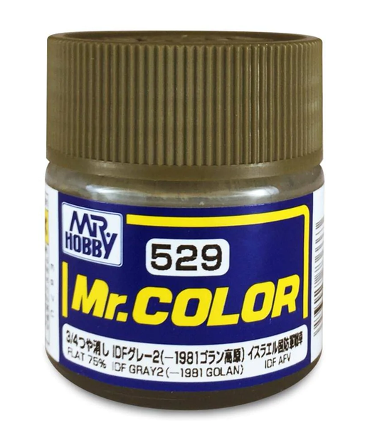 Mr. Hobby Mr. Color Acrylic Paint - C529 IDF Gray 2 Golan IDF Tank -1981 10ml