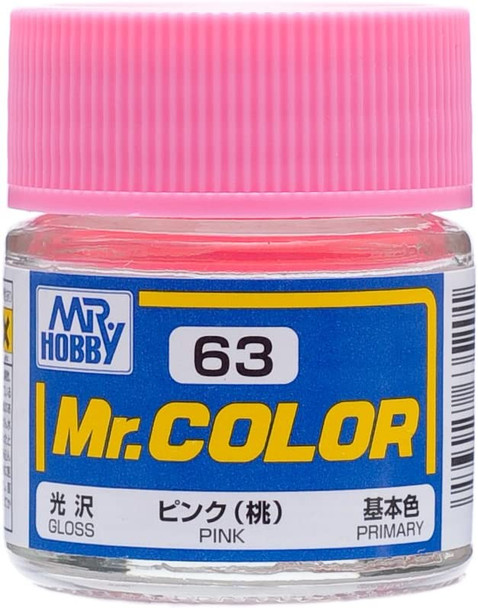 Mr. Hobby Mr. Color Acrylic Paint - C63 Pink (Gloss/Primary) 10ml