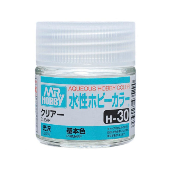 Mr. Hobby Aqueous Acrylic Color - H30 Gloss Clear 10ml
