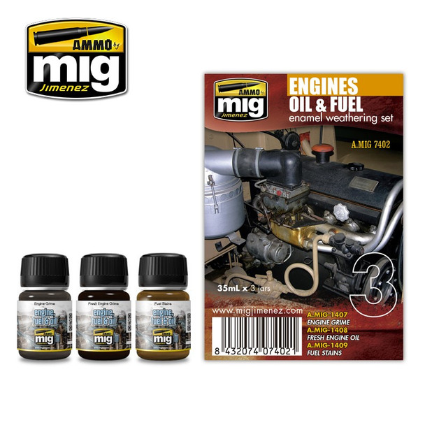 Ammo Mig Engines Weathering Set