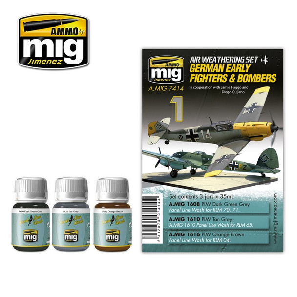 Ammog Mig Weathering Sets - German Early Fighters and Bombers Air Set