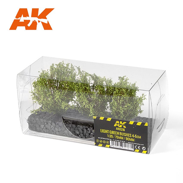 AK Interactive Vegetation - Light Green Bushes 4-6cm