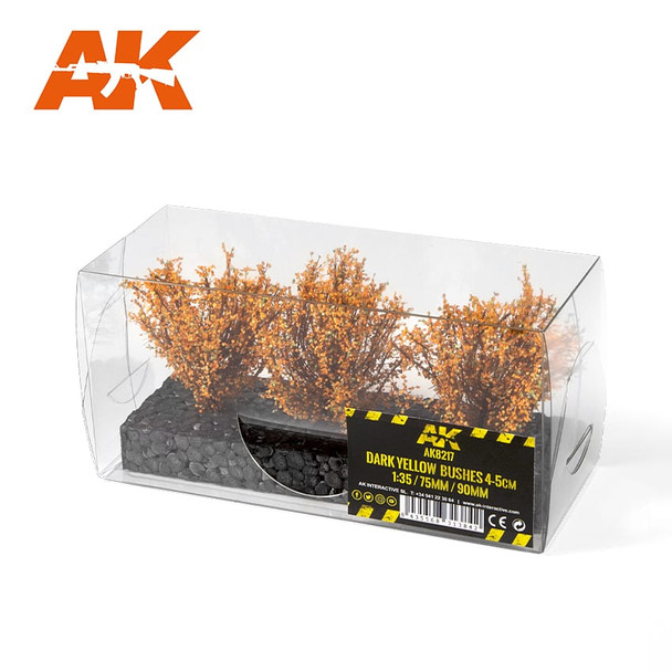 AK Interactive Vegetation - Dark Yellow Bushes 4-6cm