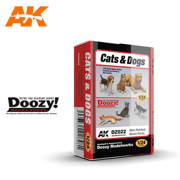 Doozy 1/24 Scale Cats and Dogs Model Kit