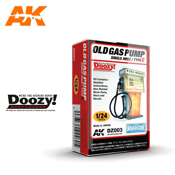 Doozy 1/24 Scale Old Gas Pump Single Hose Type C Model Kit