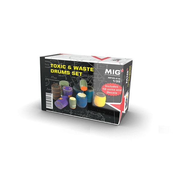 MIG Productions 1/35 Scale Toxic & Waste Drums Set Model Kit