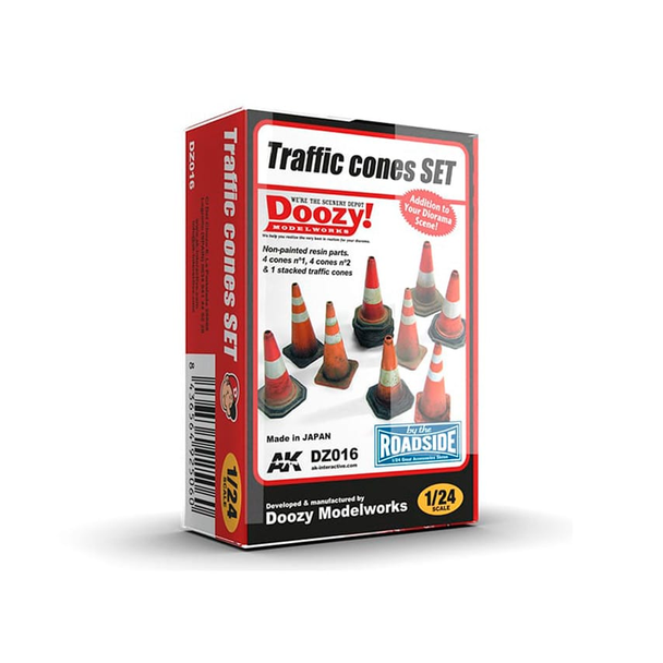 Doozy 1/24 Scale Traffic Cones Set Model Kit
