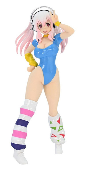 Furyu Corporation Super Sonico Series 80's Blue/Another Color Ver. (Re-Run) Concept Figure Statue